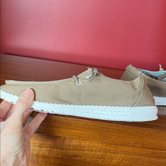 Like new Hey Dude Tan Loafers - Picture 7 of 16